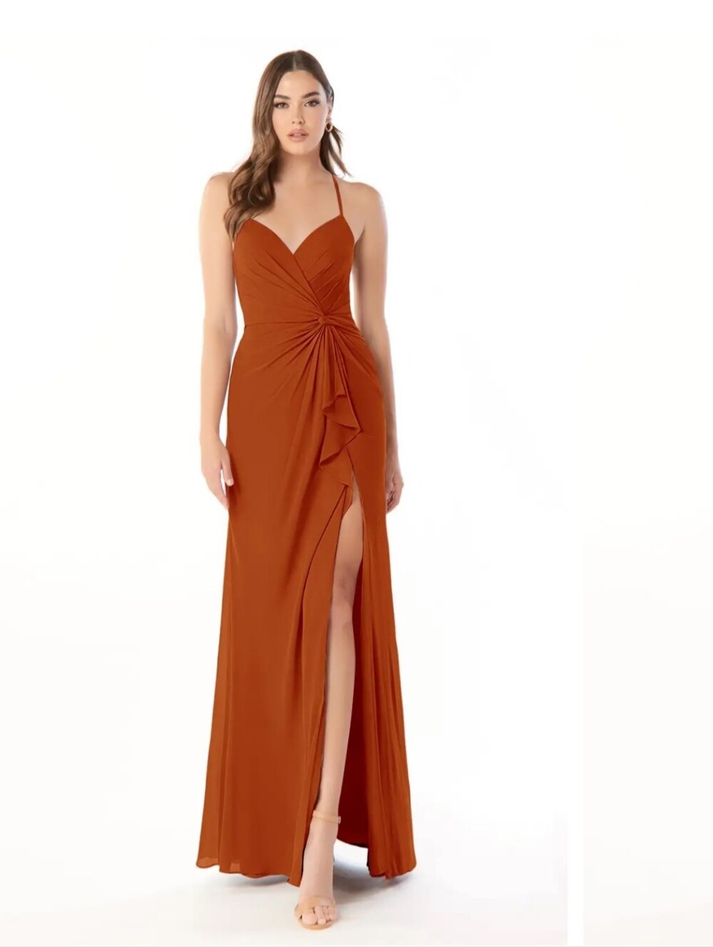 Azazie Terracotta Evening Gown Size 8